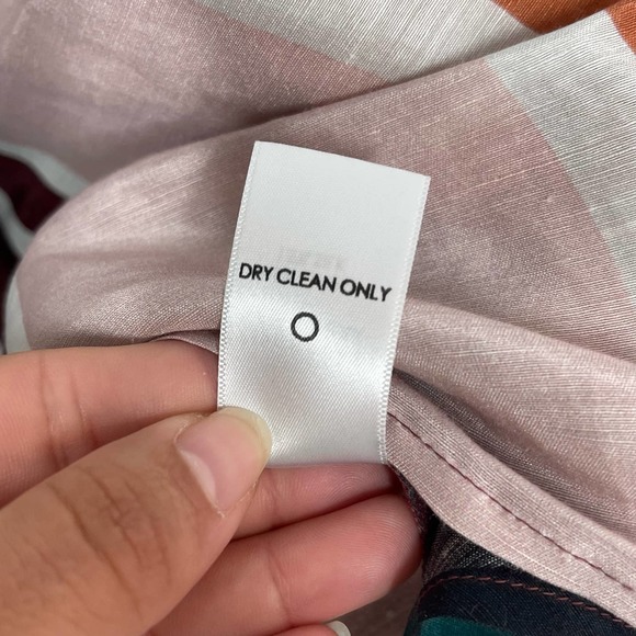 Apiece Apart Isli Viola Top Women's SZ 10 Alhambra Stripe Linen Silk Blend - Picture 12 of 12